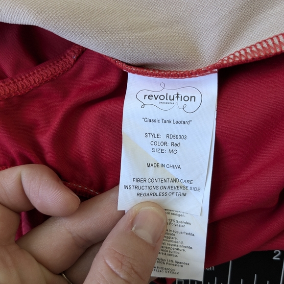 Girls dance leotard, Revolution, size MC, medium child - Picture 4 of 7